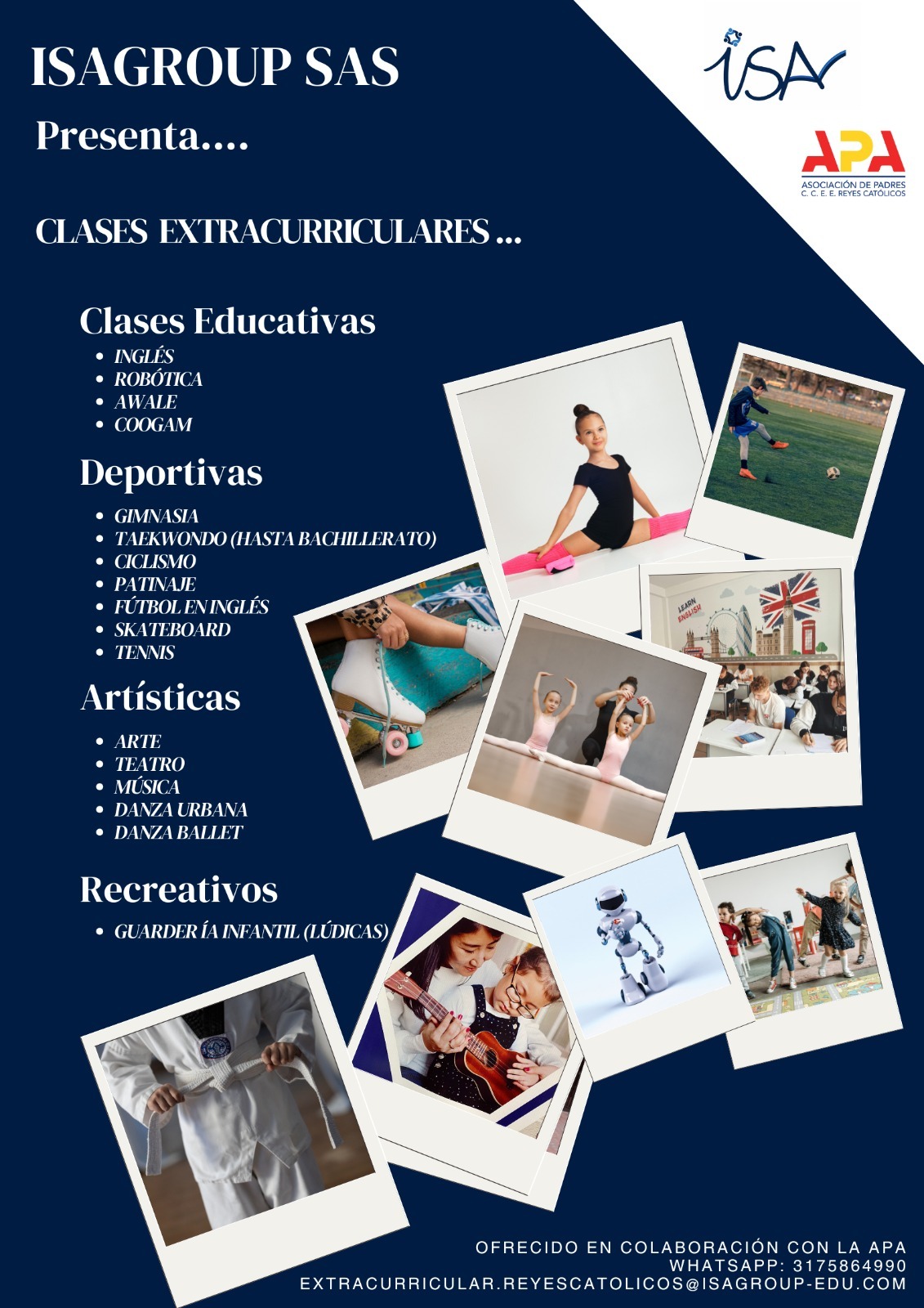 Extracurriculares ISAGROUP Extracurriculares ISAGROUP